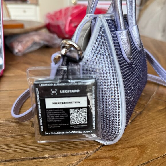 Givenchy Micro Antigona bag in satin with strass - Purple/Silver - Authenticated - Picture 5 of 8